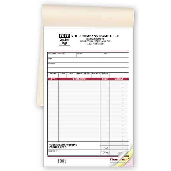 Custom Printed Duplicate Receipt Books | DesignsnPrint