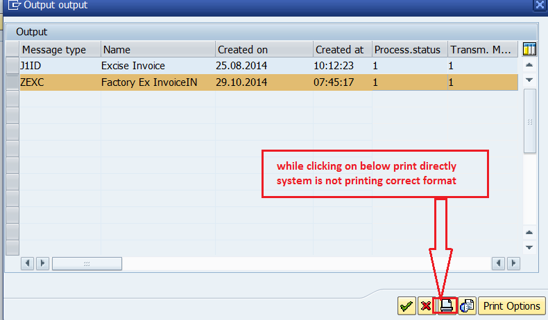 print excise invoice