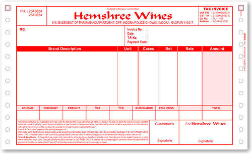 print excise invoice