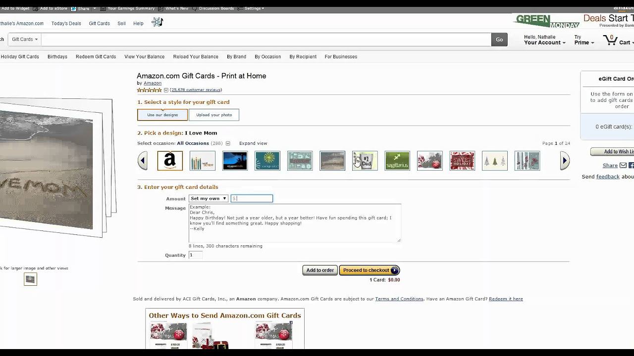 print gift cards at home