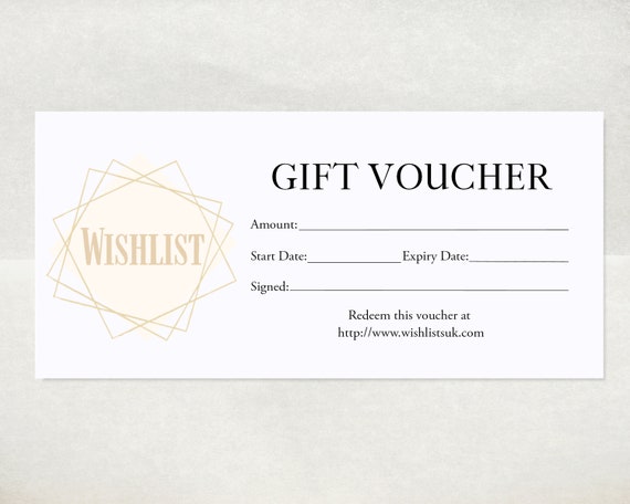 print gift certificates for your business