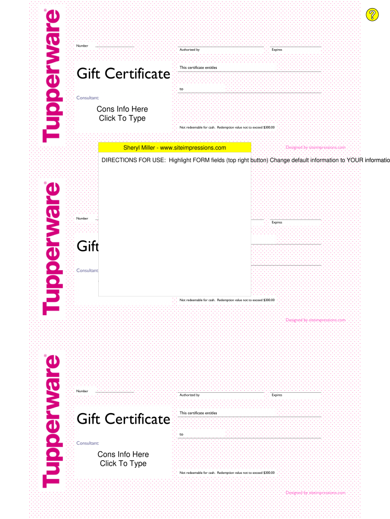 print gift certificates for your business