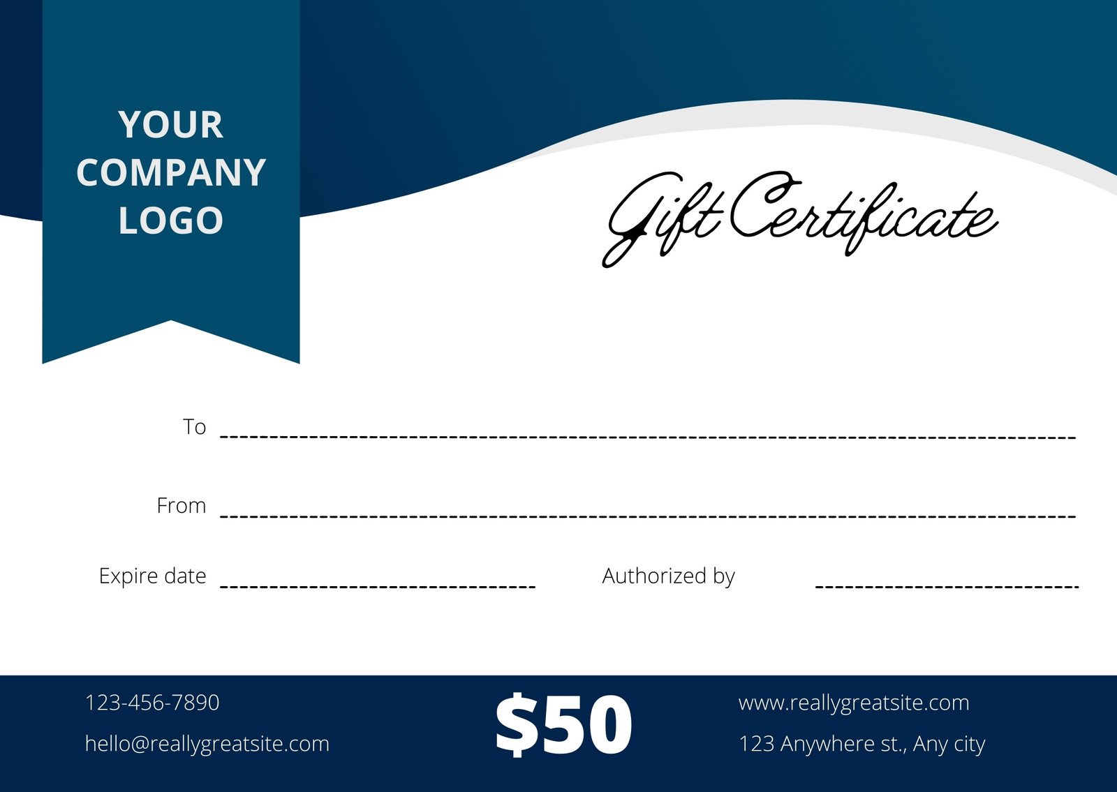 print gift certificates for your business