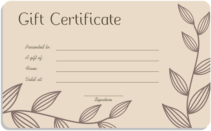 Gift Voucher Template