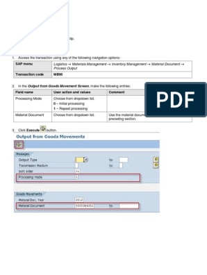 Good Receipt - Print Goods Receipt Slip PDF | PDF