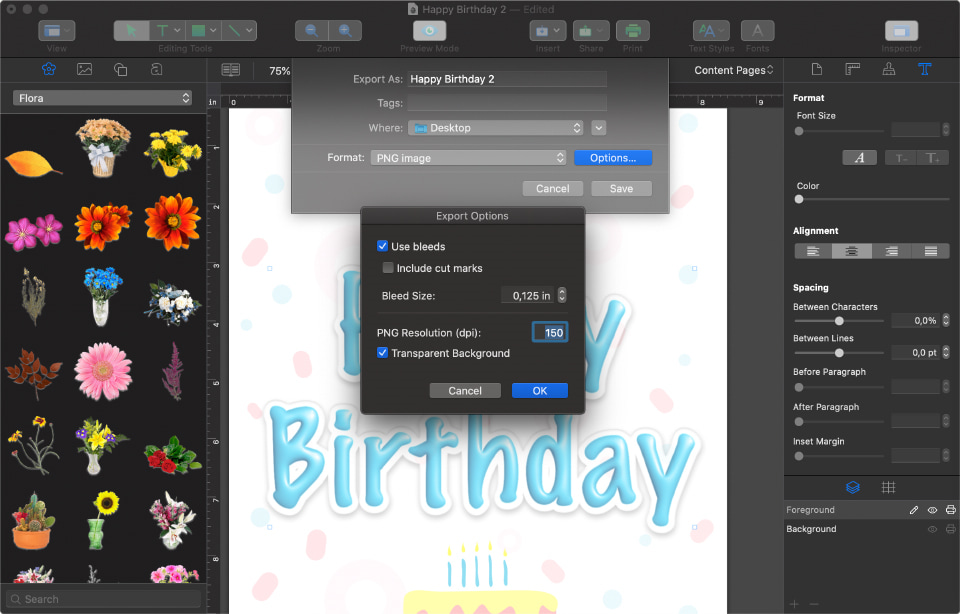 print greeting card on mac