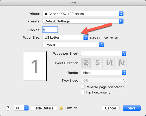 print greeting card on mac