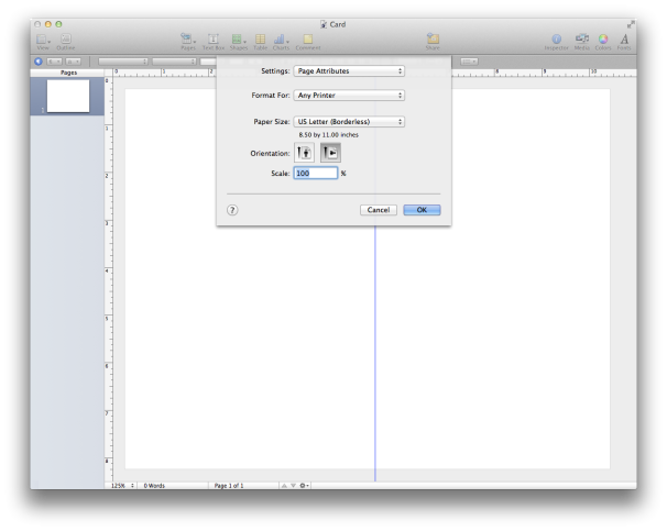 print greeting card on mac
