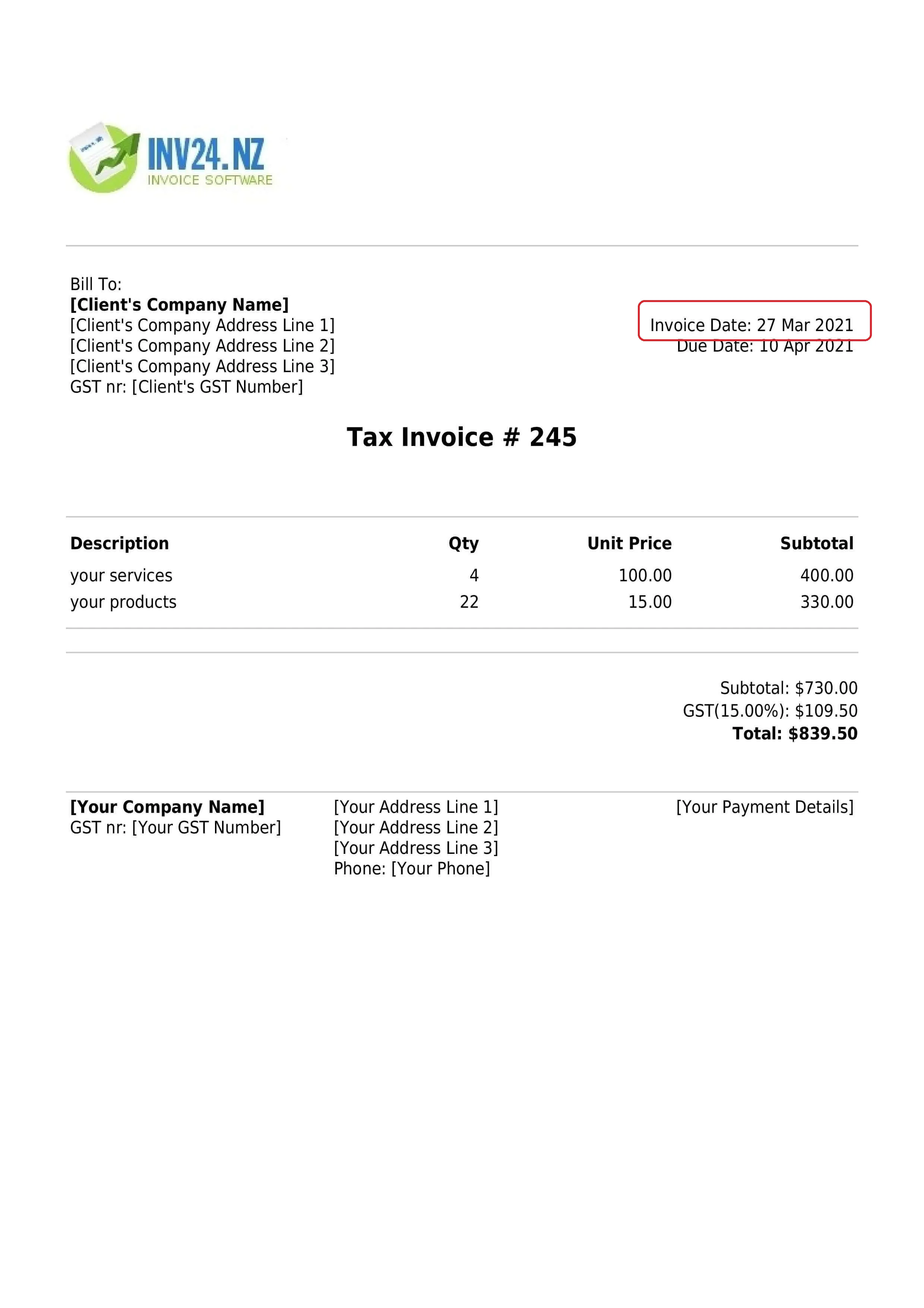 Solved: how to set default date and time on invoicing/sale receipt ...