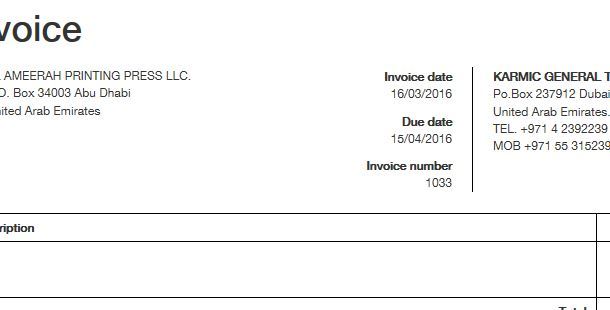 Invoice due date - Manager Forum