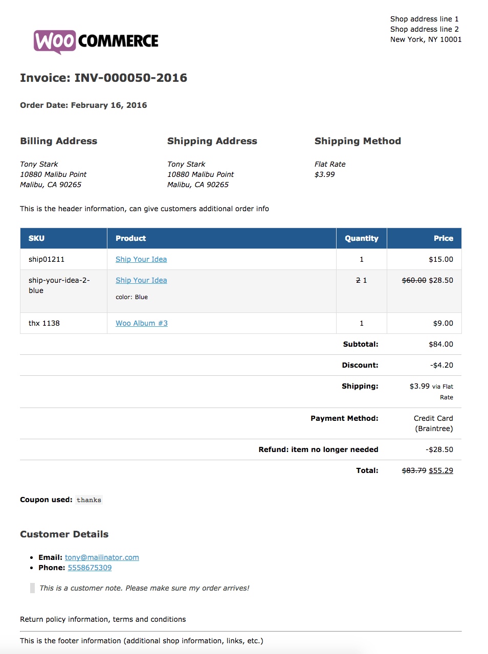 WooCommerce Print Invoices &  Packing Lists Documentation - WooCommerce