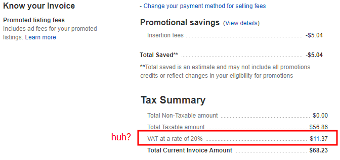 print invoice ebay uk