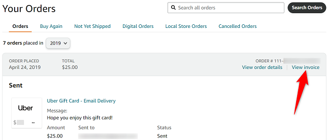 How to Get (and Print) a Receipt From Amazon