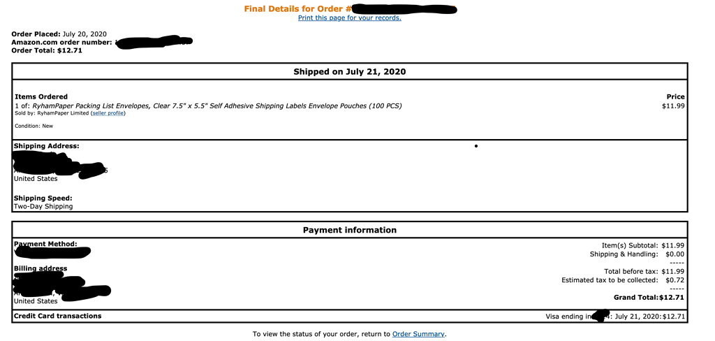 Amazon Invoice Processor - Questions &  Suggestions - Keyboard ...