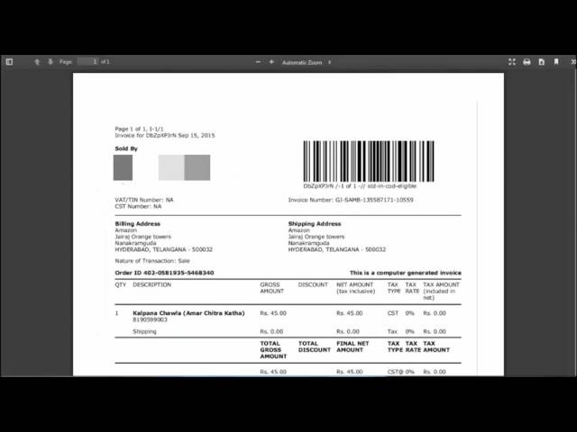 Printing an invoice for your Amazon.in order - YouTube