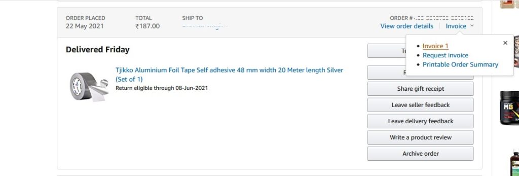 How to Print an Amazon Invoice? | Step by Step Guide