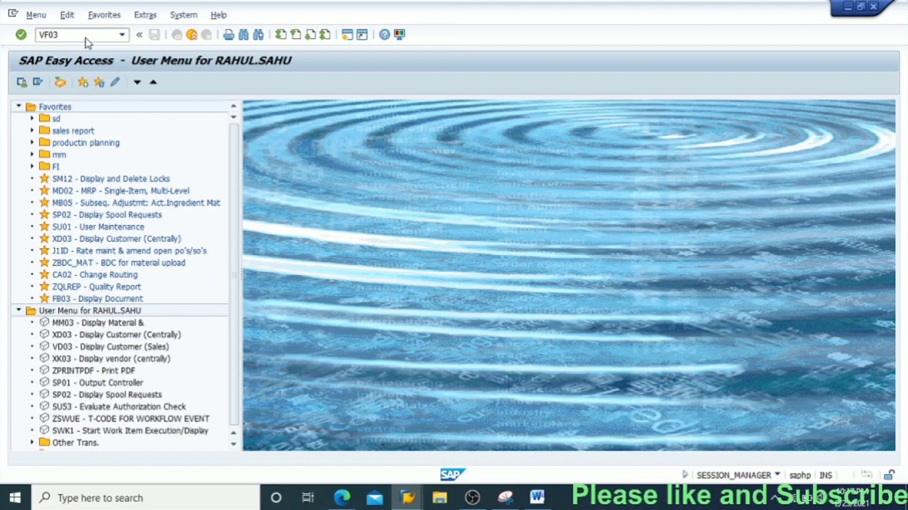 print invoice on sap