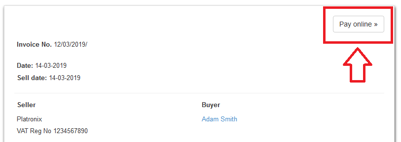 How to hide the active Pay online button from the invoice ...