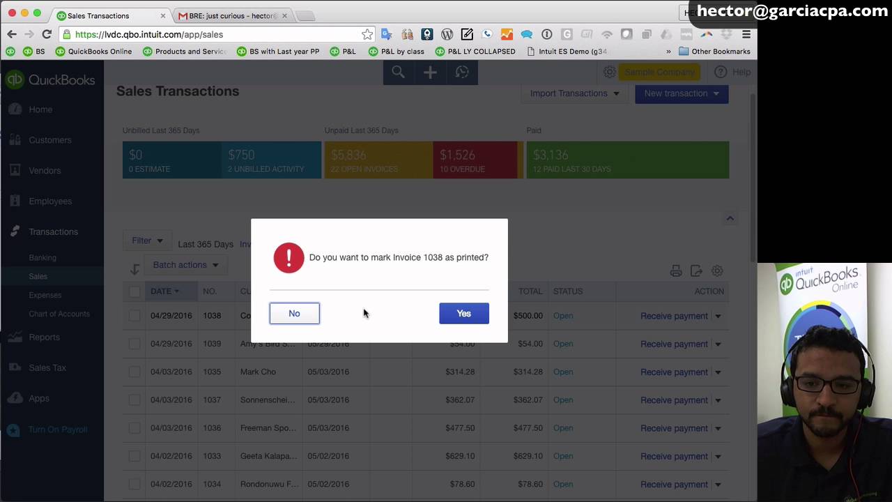 print invoice online