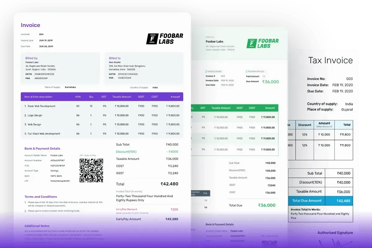 print invoice online