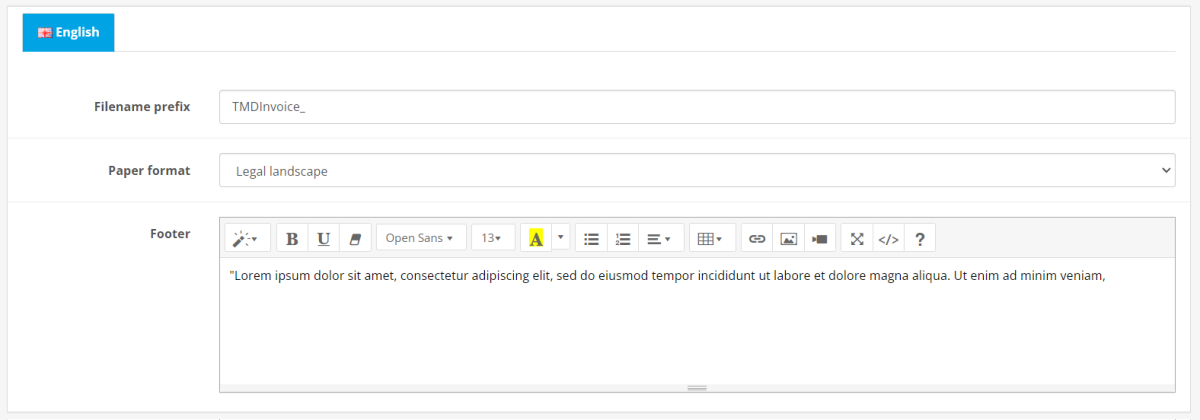 OpenCart - PDF Invoice PRO