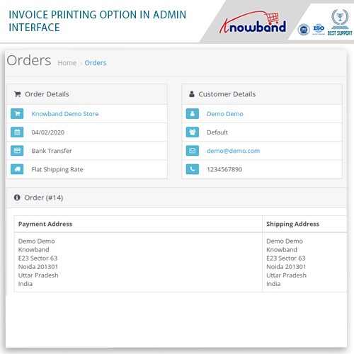 OpenCart - OpenCart PDF Invoice Extension