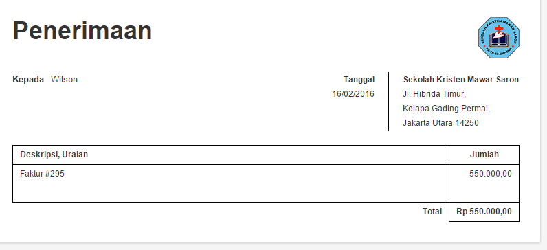 Receipt and Invoice - Manager Forum