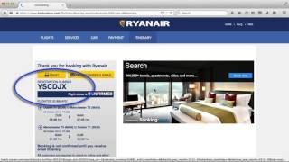 How to Book a Ryanair Flight - Part 5 - Booking confirmation and ...
