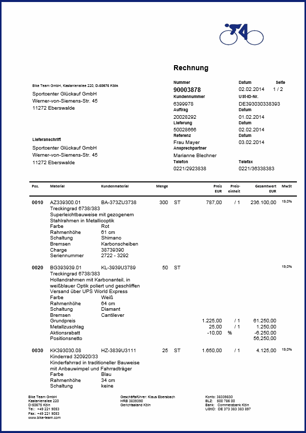 SAP Adobe Form Invoice | solidforms