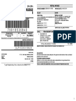 print invoice snapdeal