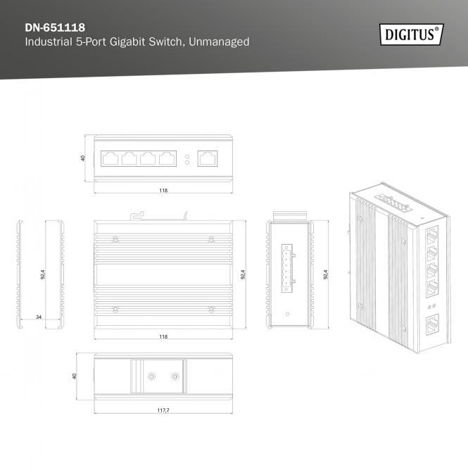 DIGITUS by ASSMANN Shop | 4 port gigabit network switch ...