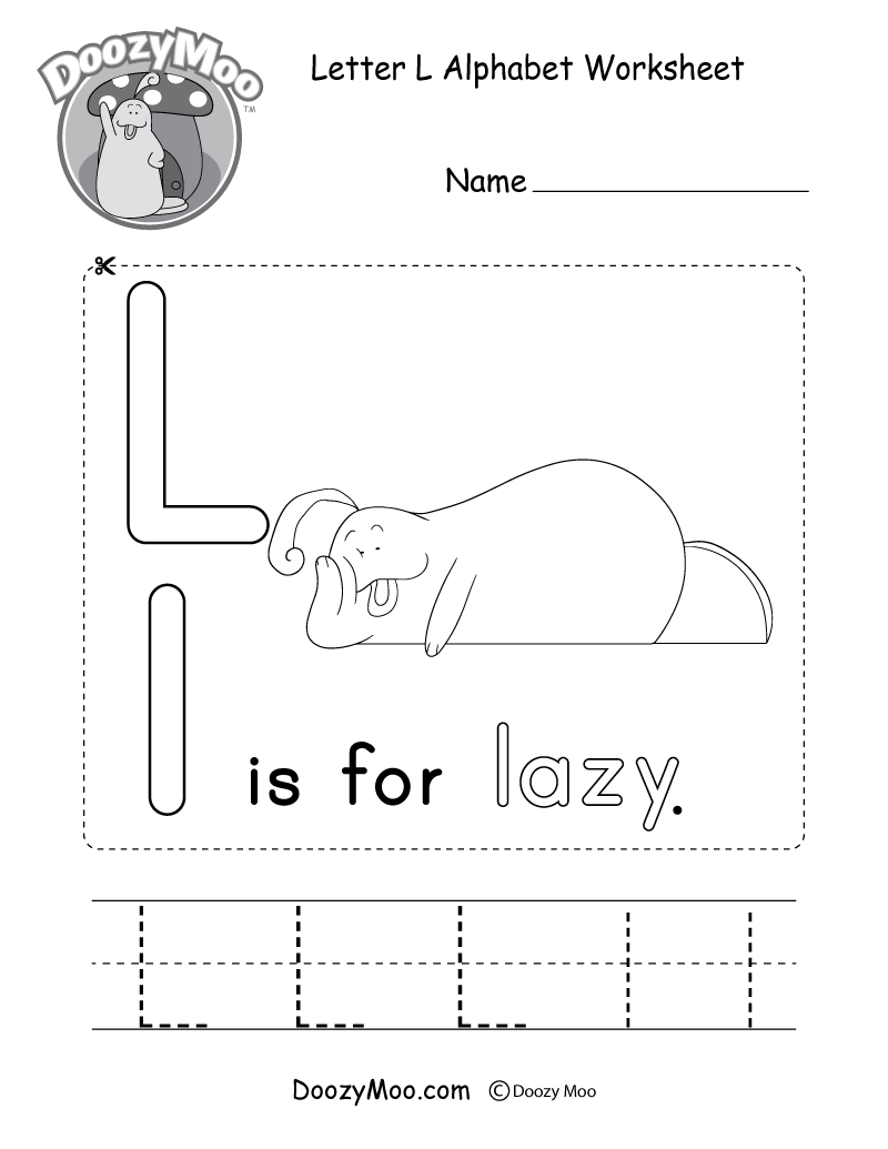 Letter J Alphabet Activity Worksheet - Doozy Moo
