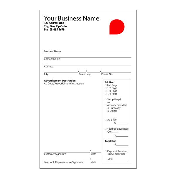 Invoice For Print Advertising Space - Customized | DesignsnPrint