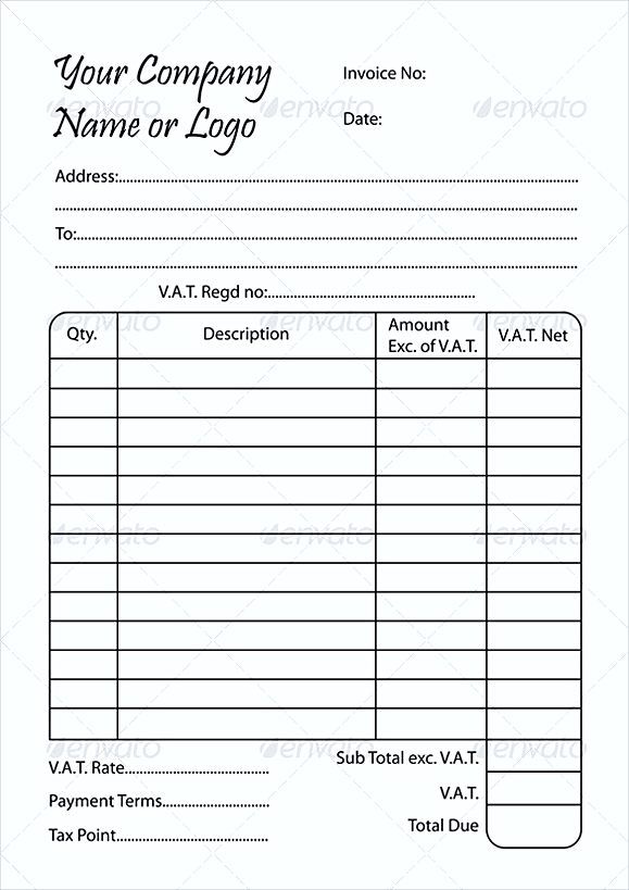 blank invoice template pdf