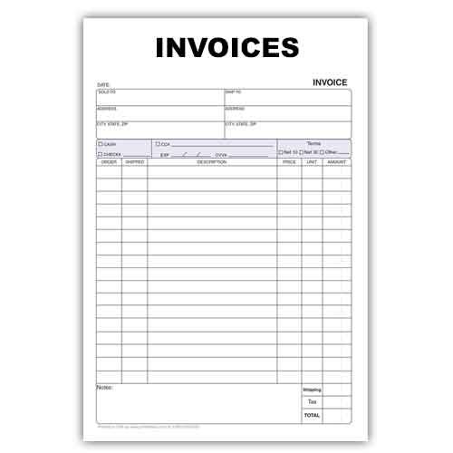 Sales Invoice Forms | Print It 4 Less