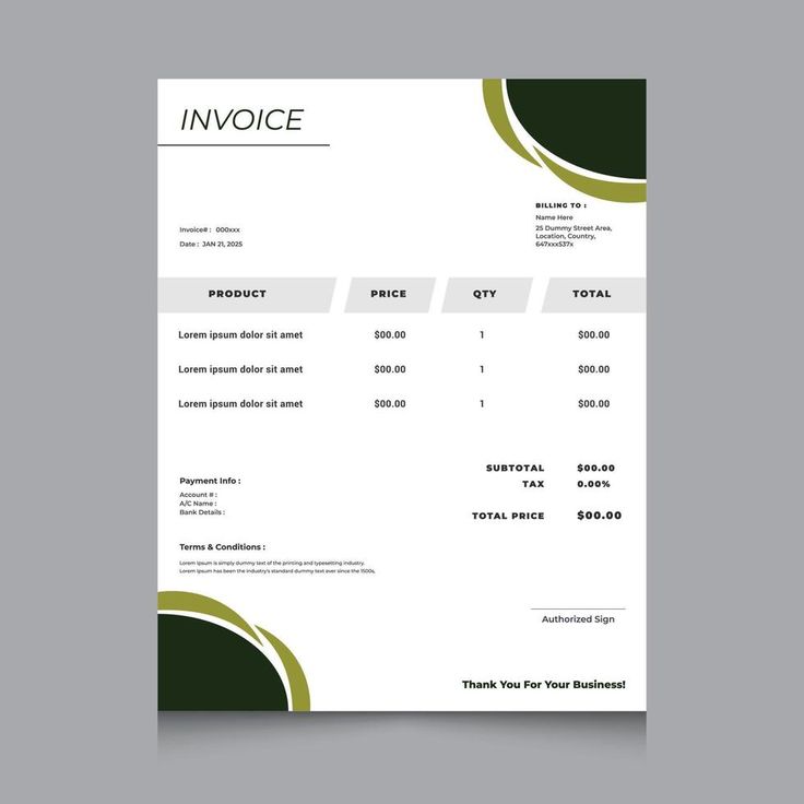 Download Editable business invoice template. Print ready invoice ...