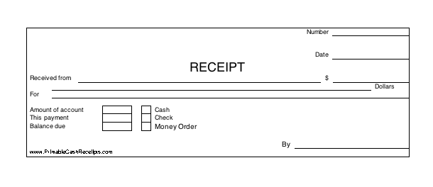 print money receipt