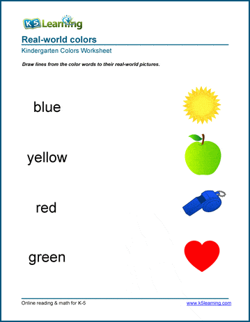 print out color worksheet