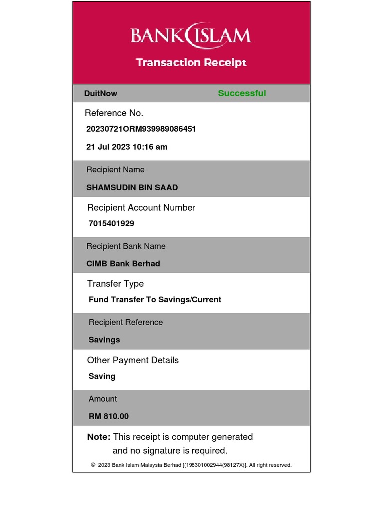 Transaction Receipt 21072023101617 | PDF - Worksheets Library