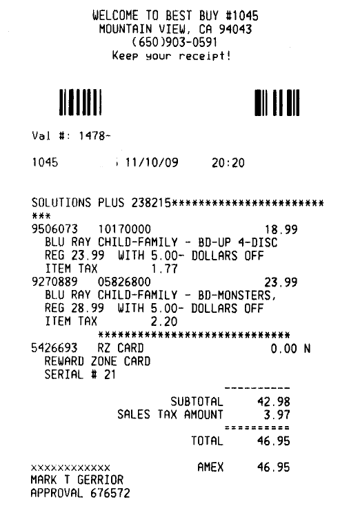 Best Buy Receipt - 3070 Founders | PDF