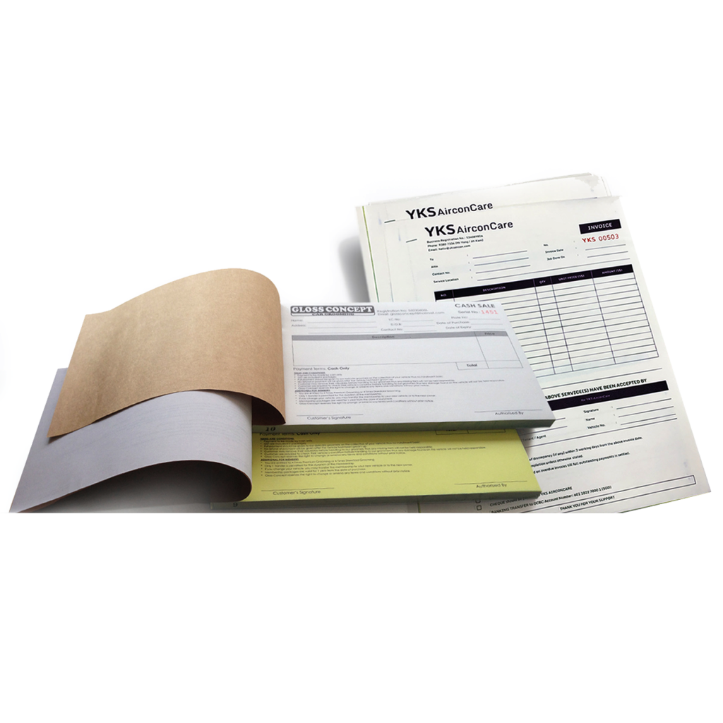 print receipt book singapore