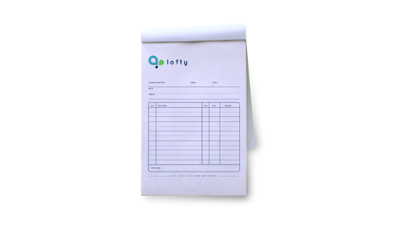 print receipt book singapore
