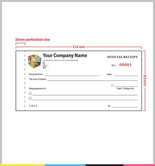 print receipt book singapore