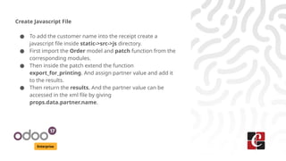 How to Customize POS Receipts in the Odoo 17 | PPT