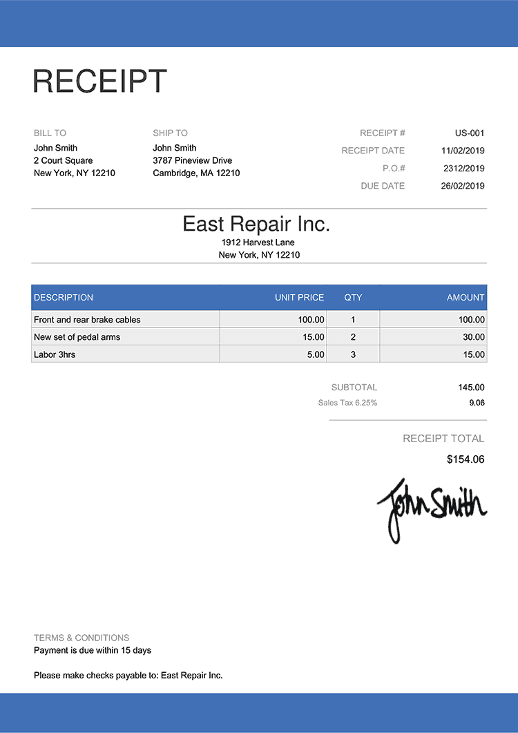 print receipt enterprise