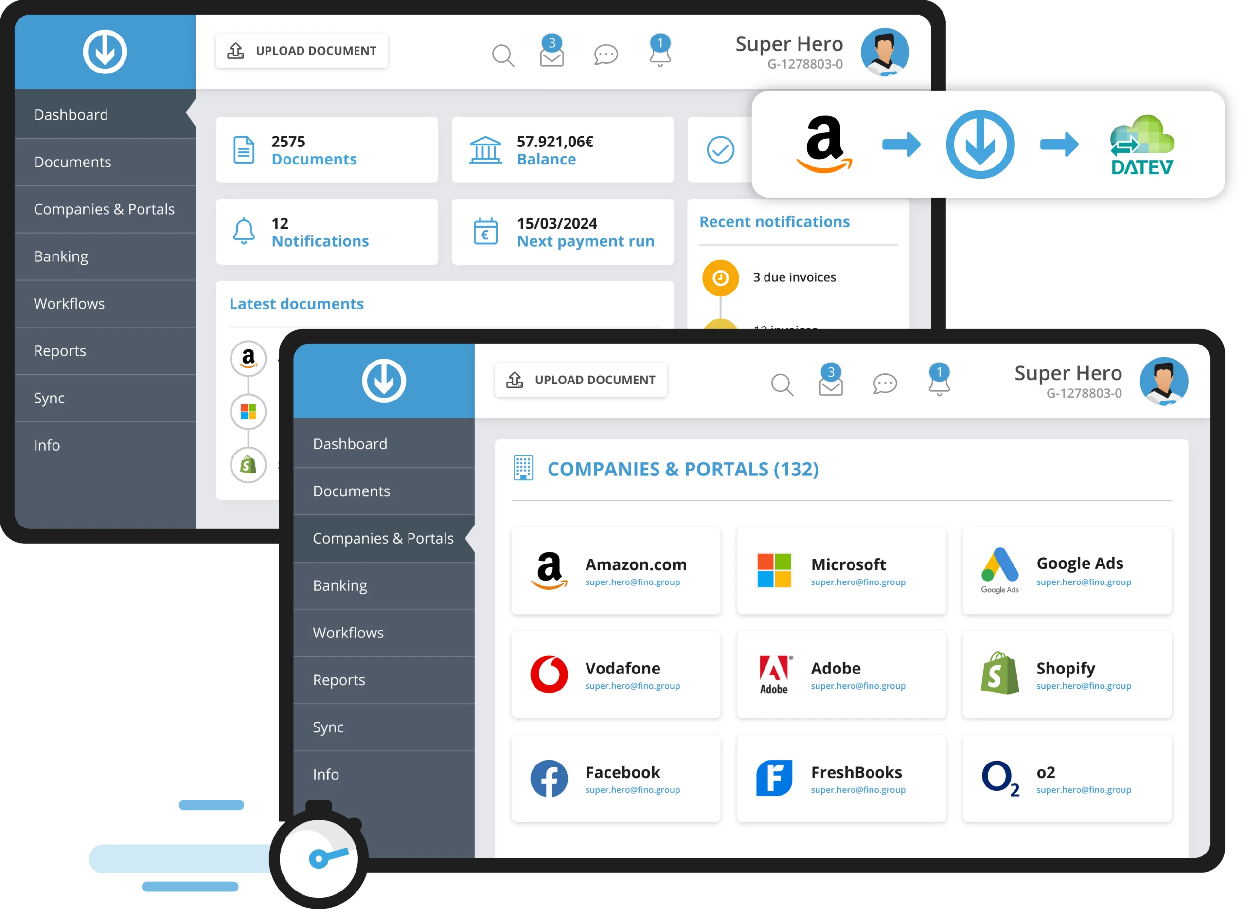 Automated invoice management - GetMyInvoices