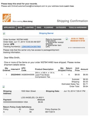 Home Depot Receipt Template Receipt Template Receipt Maker WMT