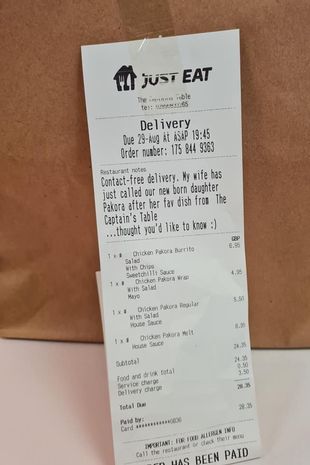 print receipt just eat