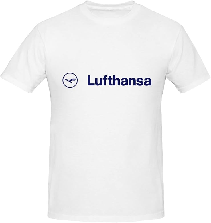 Lufthansa Mens Short Sleeve Summer Tops T-Shirt for Women Cotton ...