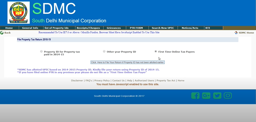 print receipt of mcd property tax